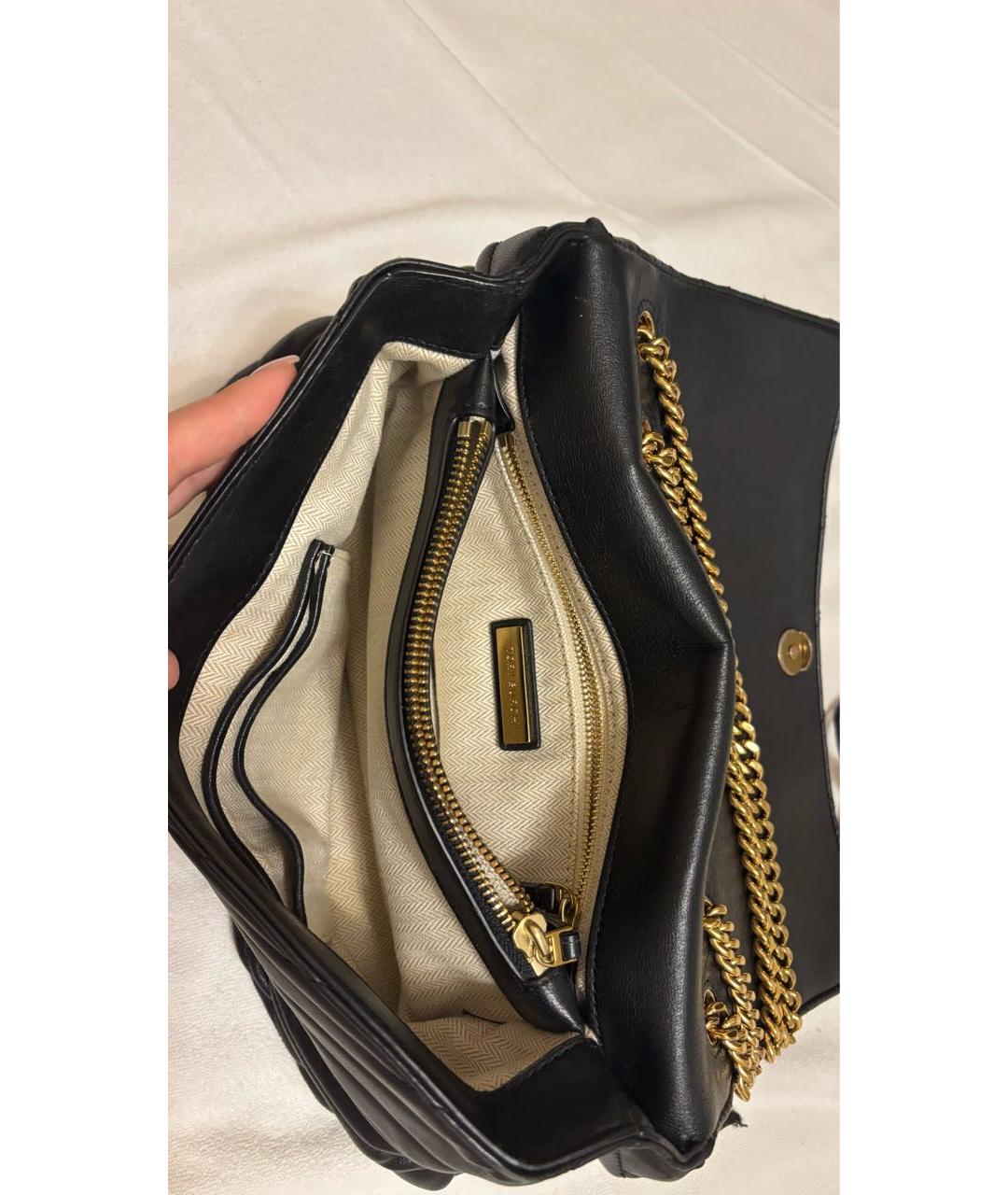 TORY BURCH Черная кожаная сумка через плечо, фото 4