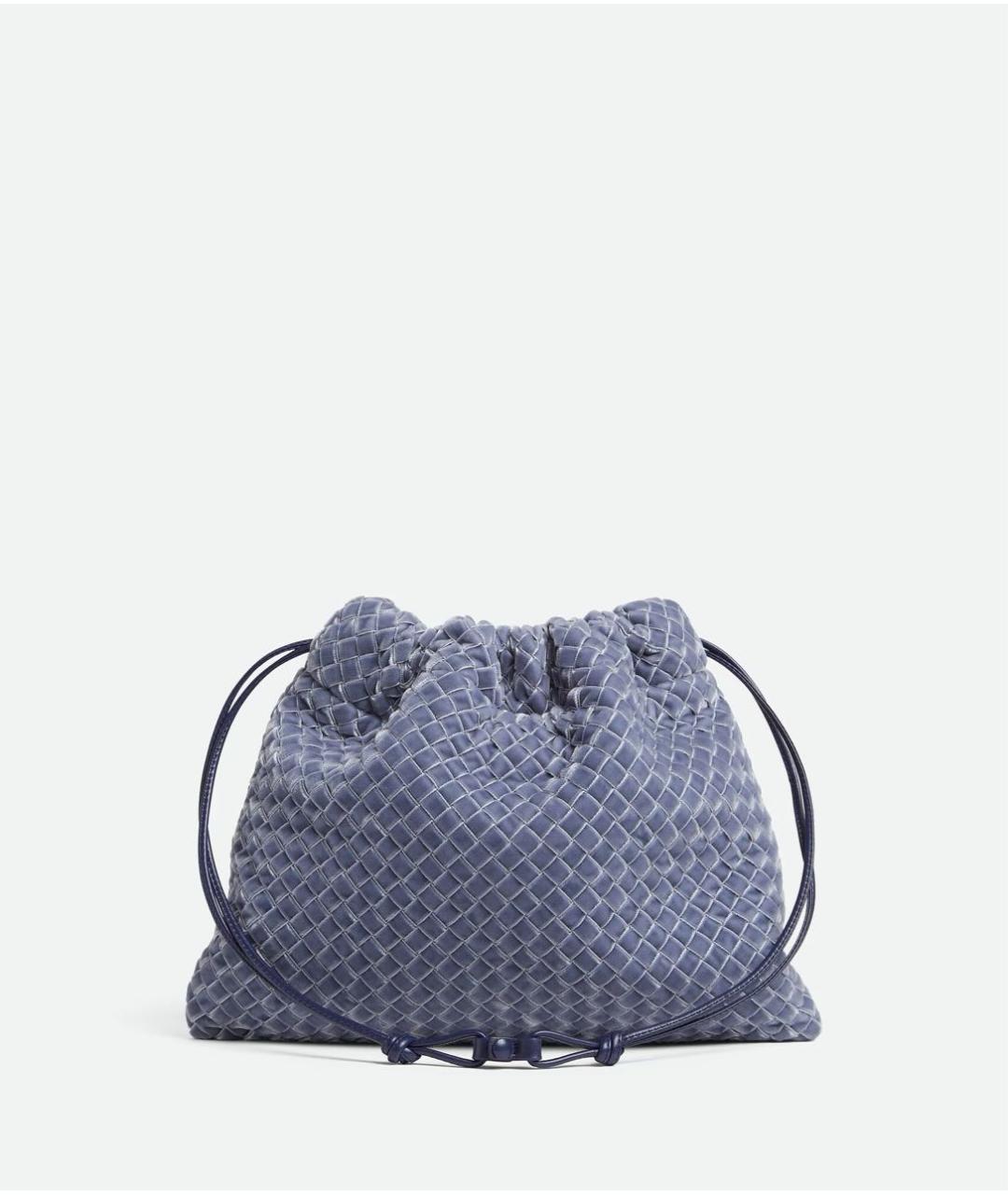 BOTTEGA VENETA Голубая кожаная сумка с короткими ручками, фото 5