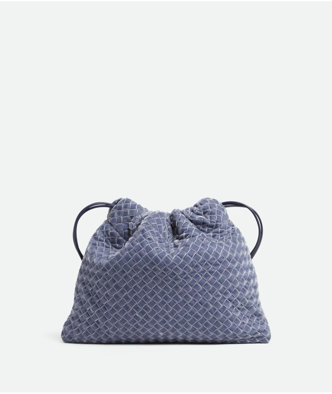 BOTTEGA VENETA Голубая кожаная сумка с короткими ручками, фото 7