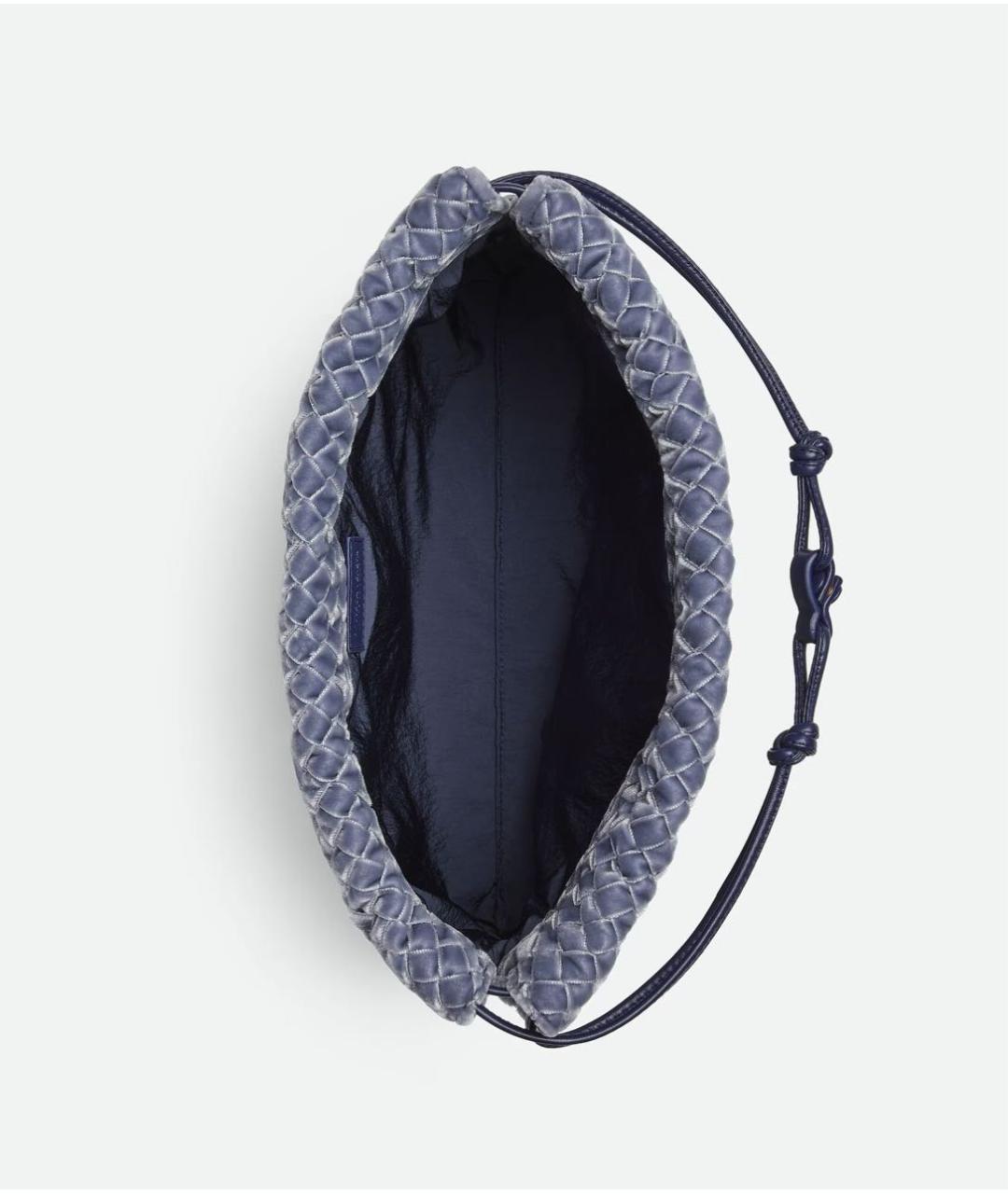 BOTTEGA VENETA Голубая кожаная сумка с короткими ручками, фото 3