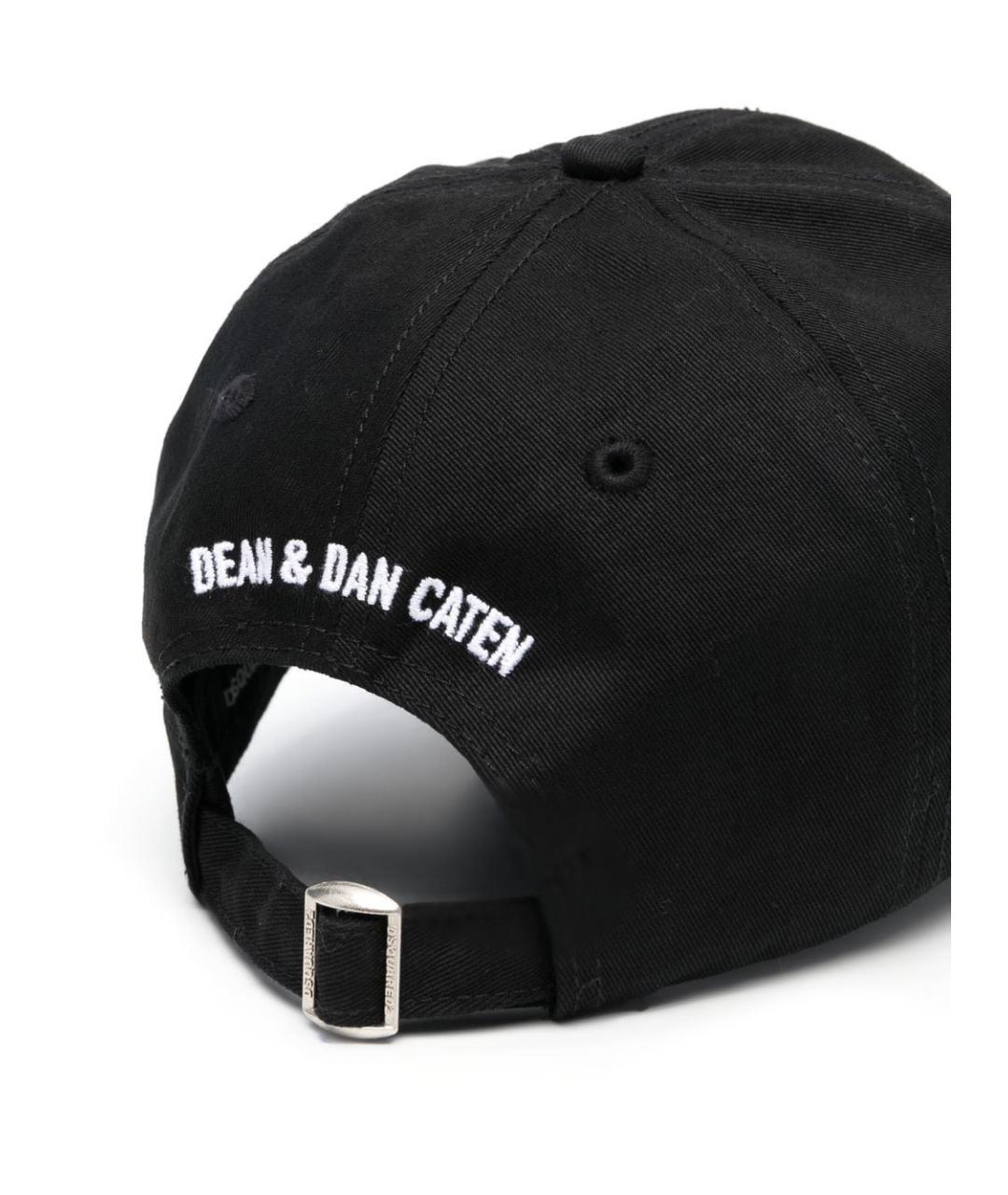 DSQUARED2 Черная хлопковая кепка/бейсболка, фото 3