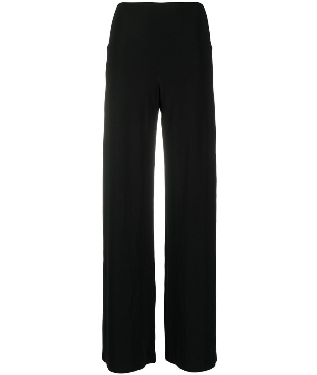 NORMA KAMALI Черные креповые прямые брюки, фото 1