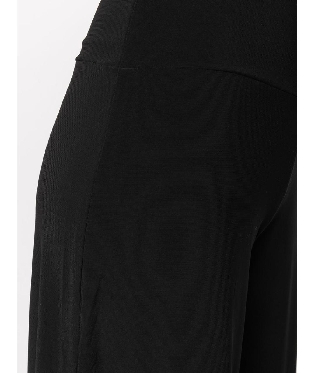 NORMA KAMALI Черные креповые прямые брюки, фото 5