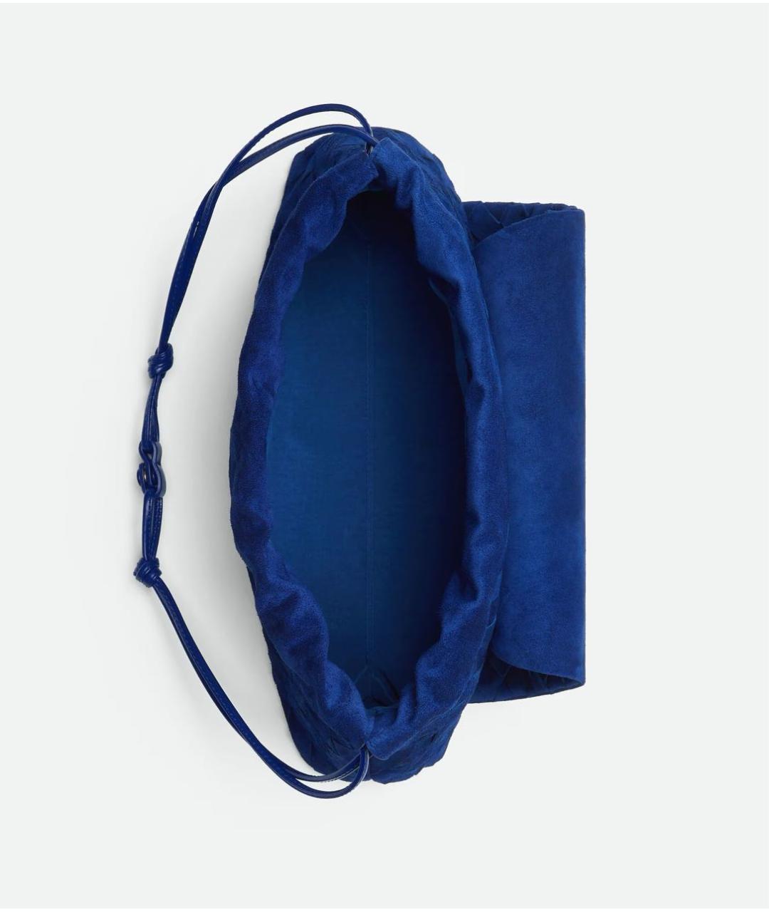 BOTTEGA VENETA Синяя кожаная сумка с короткими ручками, фото 3