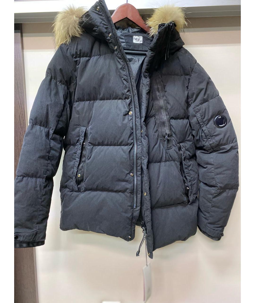 CP COMPANY Черный хлопковый пуховик, фото 9