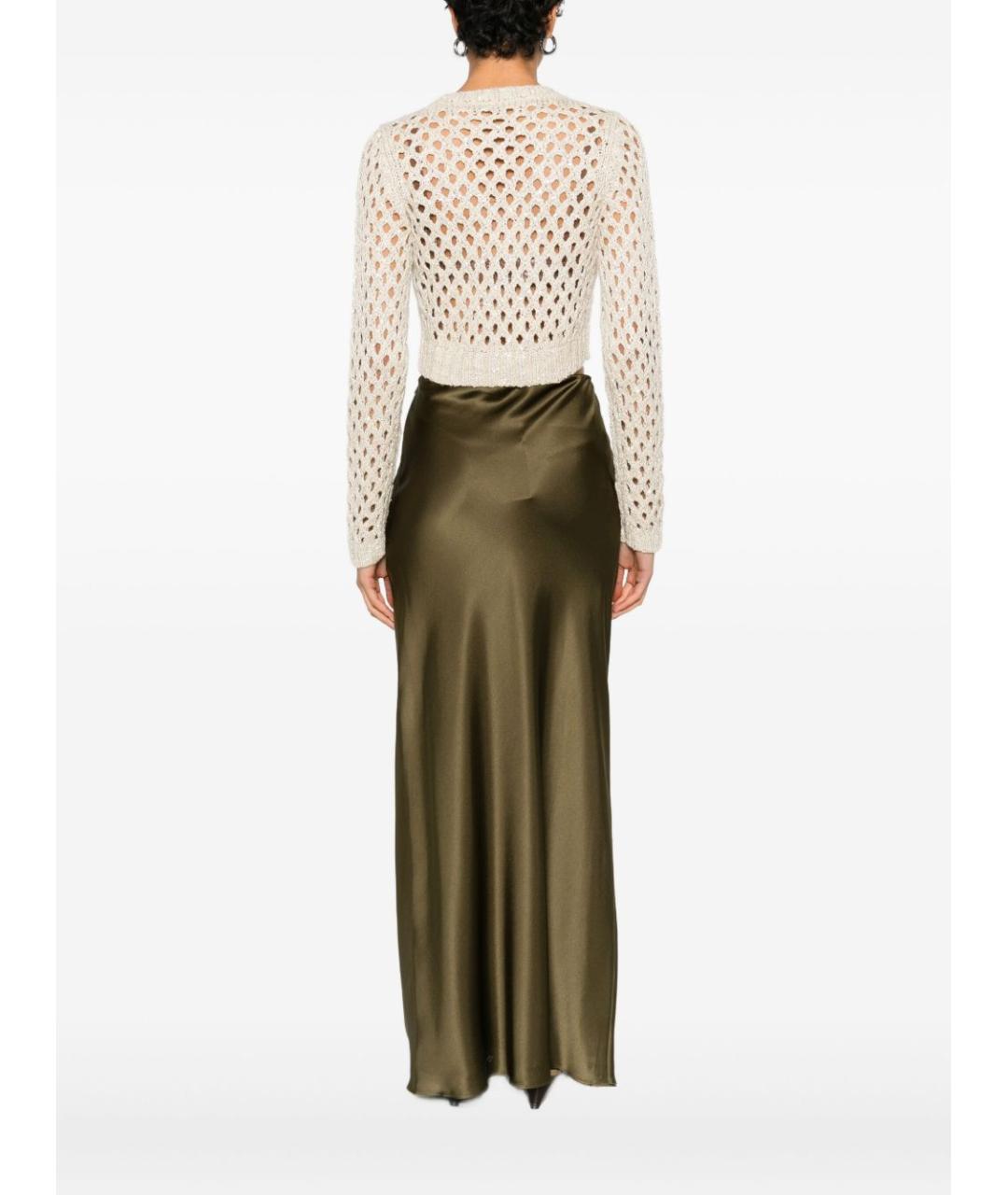 BRUNELLO CUCINELLI Бежевый полиэстеровый джемпер / свитер, фото 3