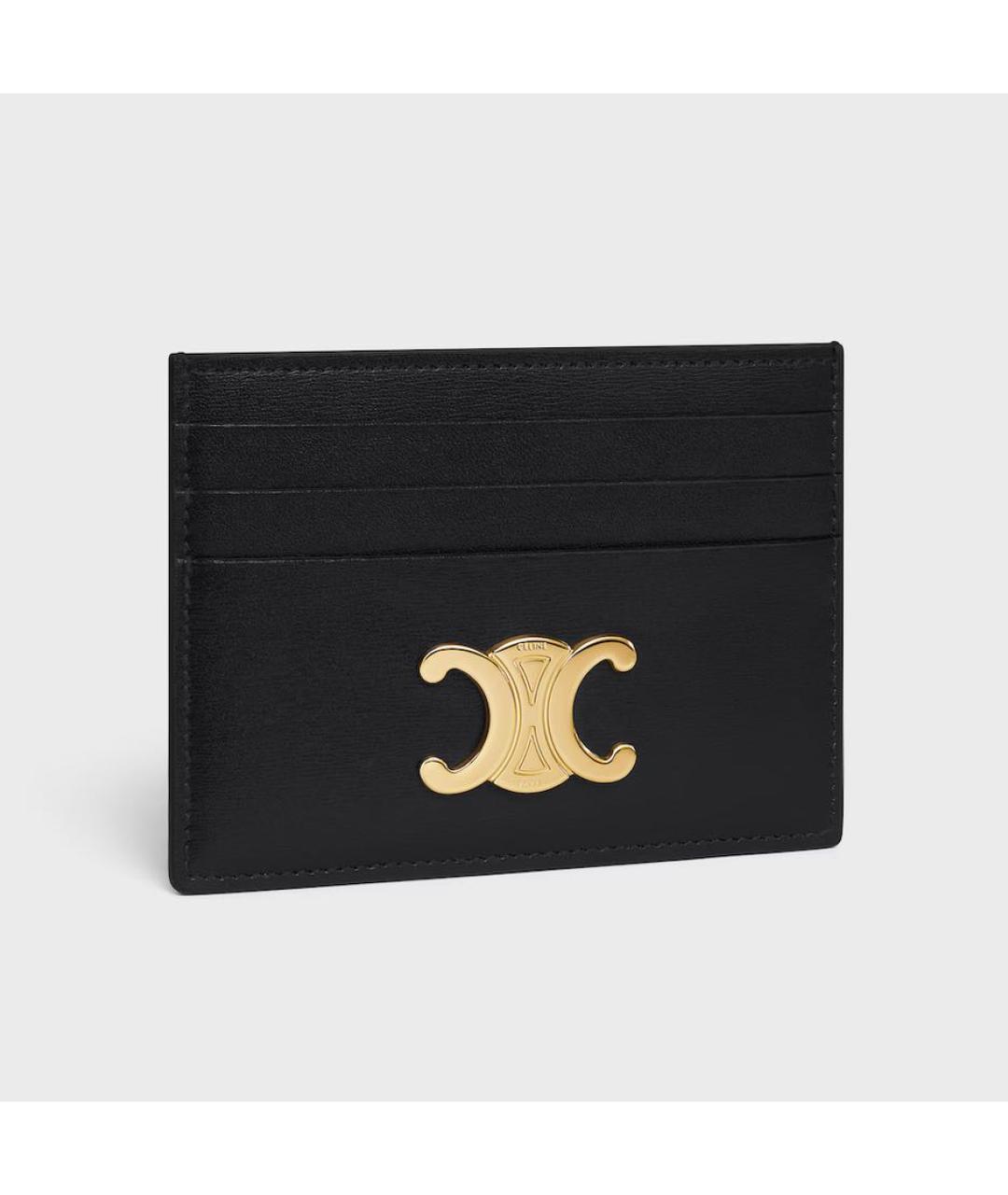 CELINE Черный кожаный кардхолдер, фото 2