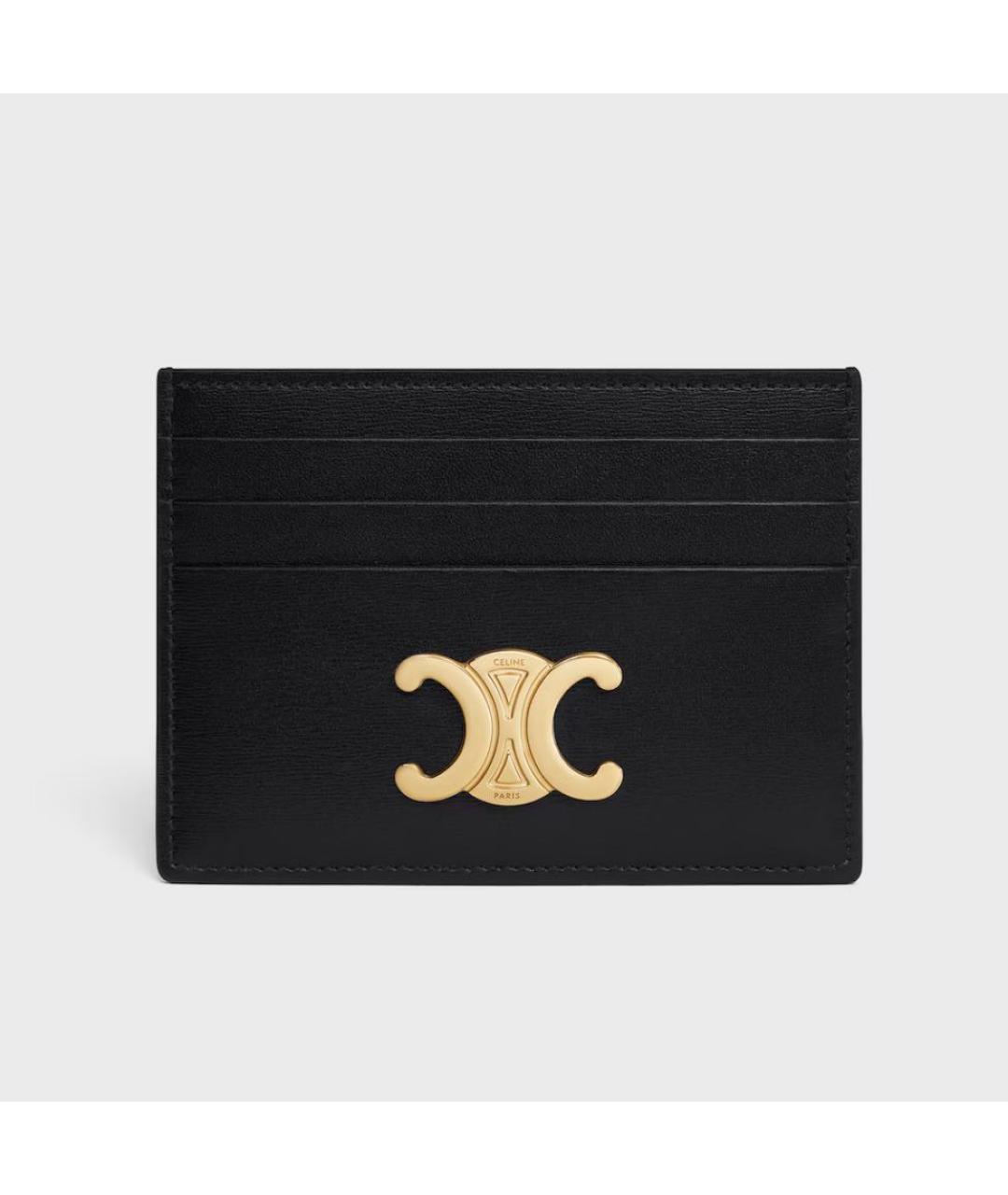 CELINE Черный кожаный кардхолдер, фото 5