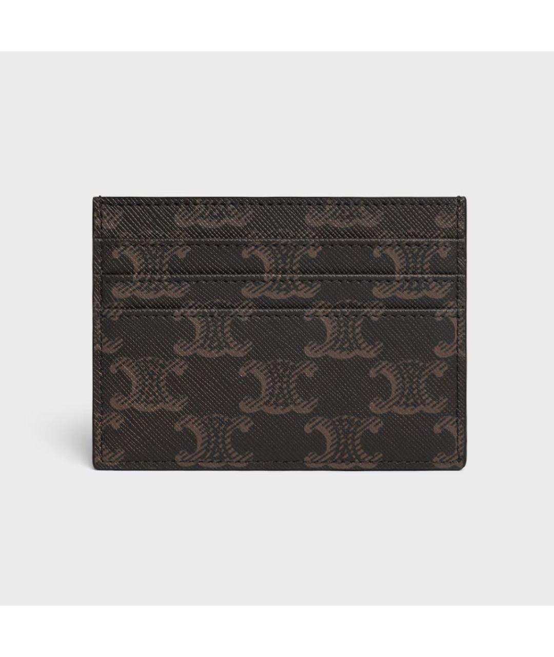 CELINE Коричневый кардхолдер, фото 3