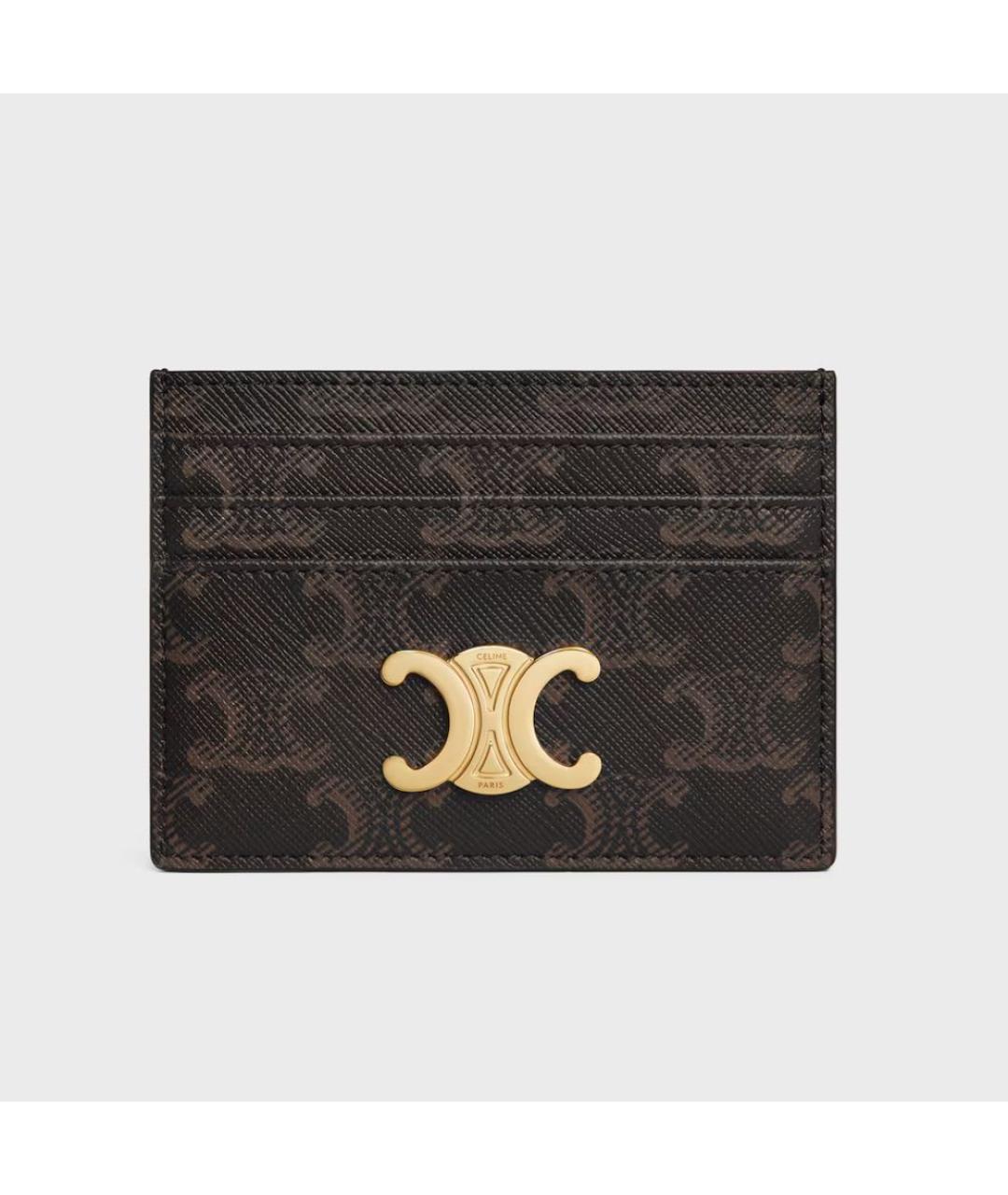 CELINE Коричневый кардхолдер, фото 5