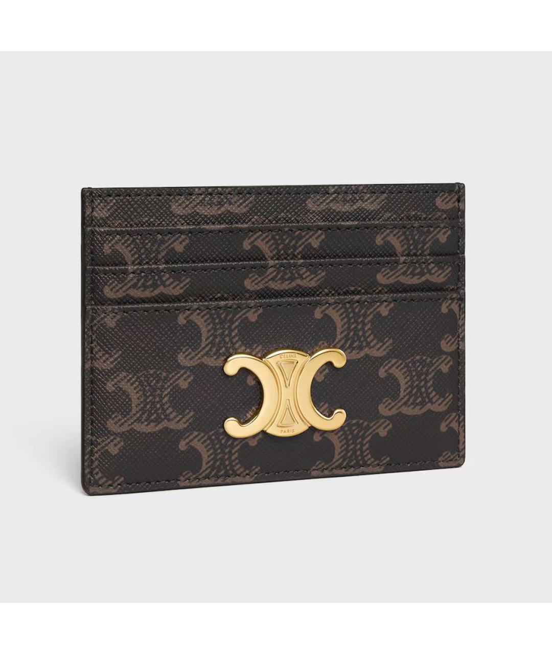 CELINE Коричневый кардхолдер, фото 2