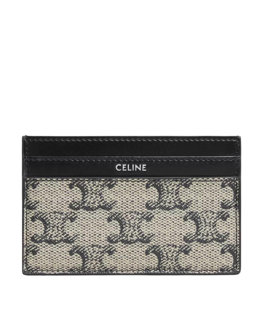 CELINE Бежевый кожаный кардхолдер, фото 1