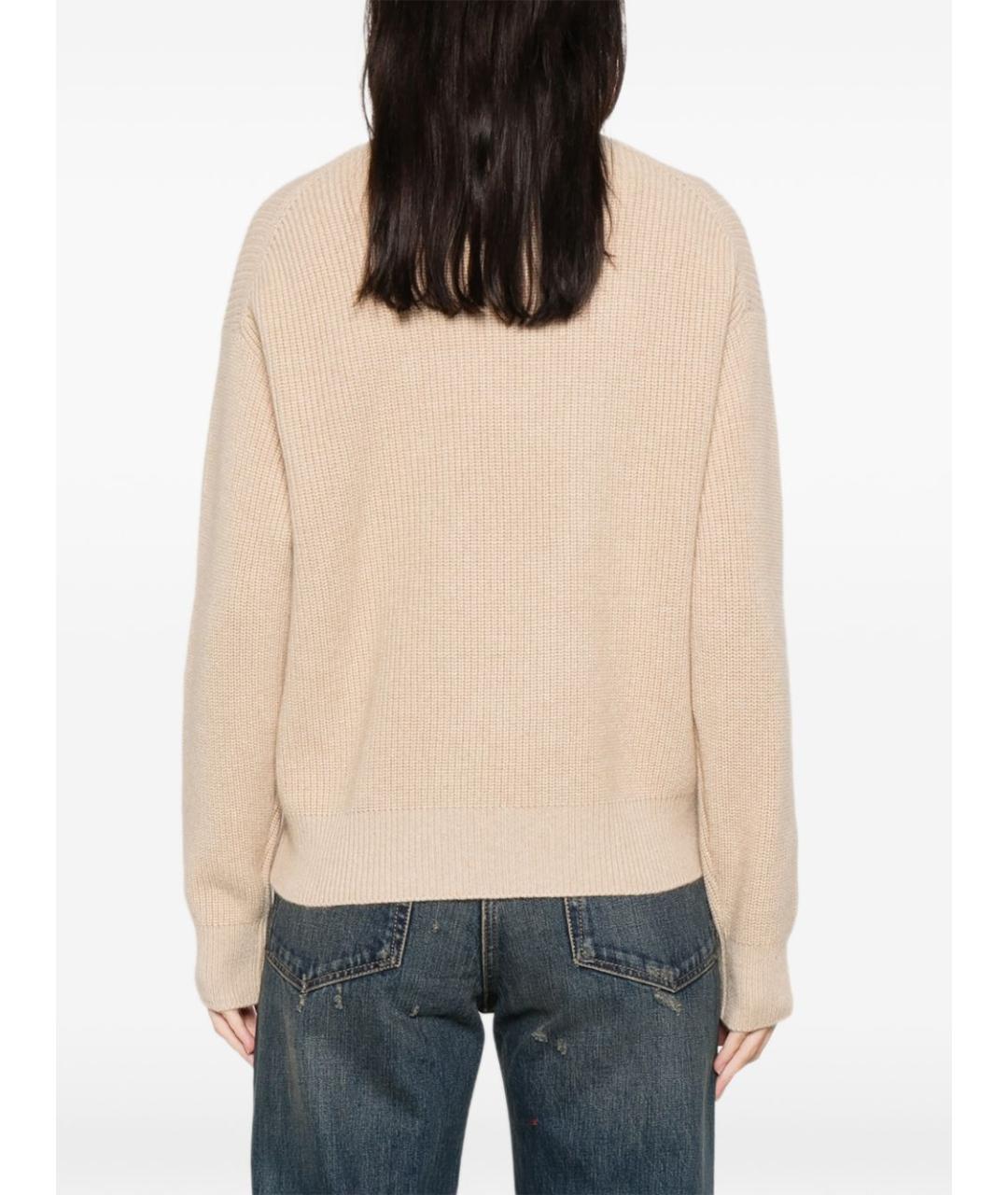 BRUNELLO CUCINELLI Бежевый кашемировый джемпер / свитер, фото 5