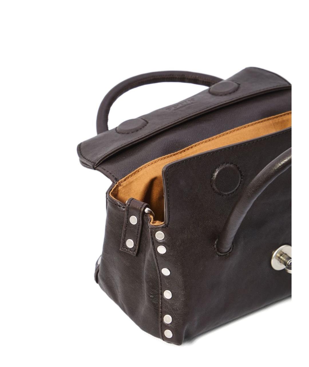 ZANELLATO Коричневая кожаная сумка через плечо, фото 2