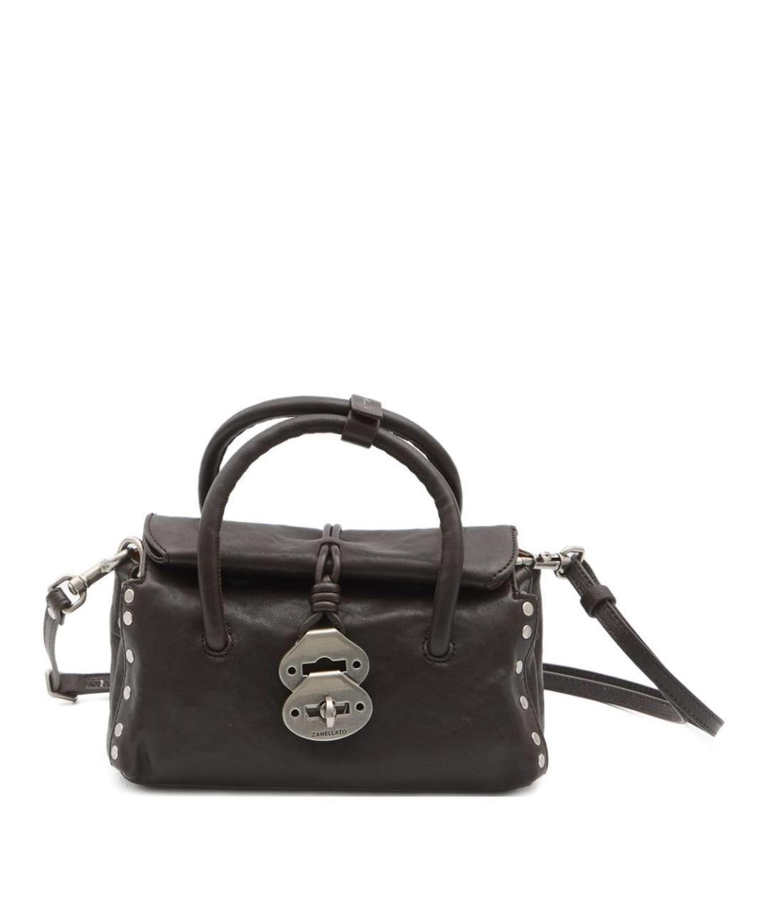 ZANELLATO Коричневая кожаная сумка через плечо, фото 1