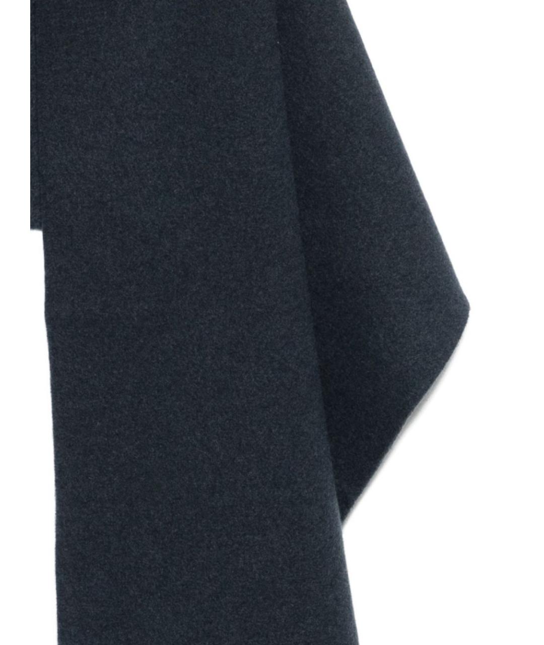 BRUNELLO CUCINELLI Синий шерстяной шарф, фото 3