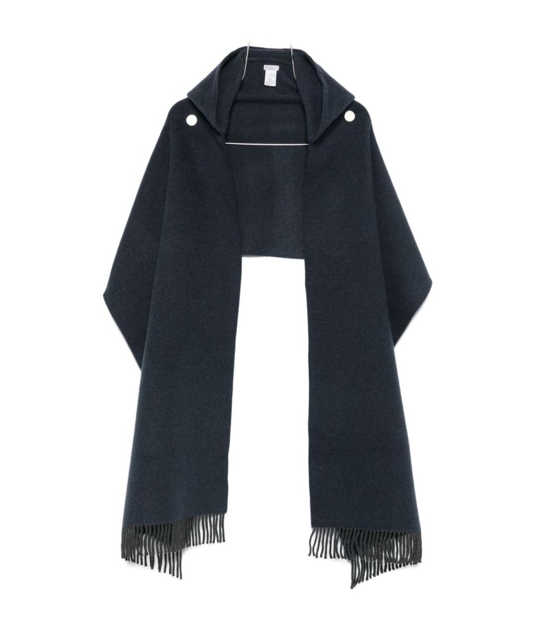 BRUNELLO CUCINELLI Синий шерстяной шарф, фото 1