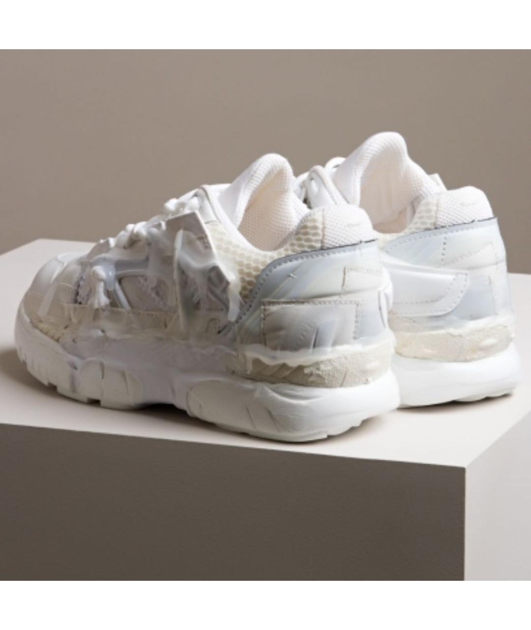 MAISON MARGIELA Белые кожаные кроссовки, фото 5