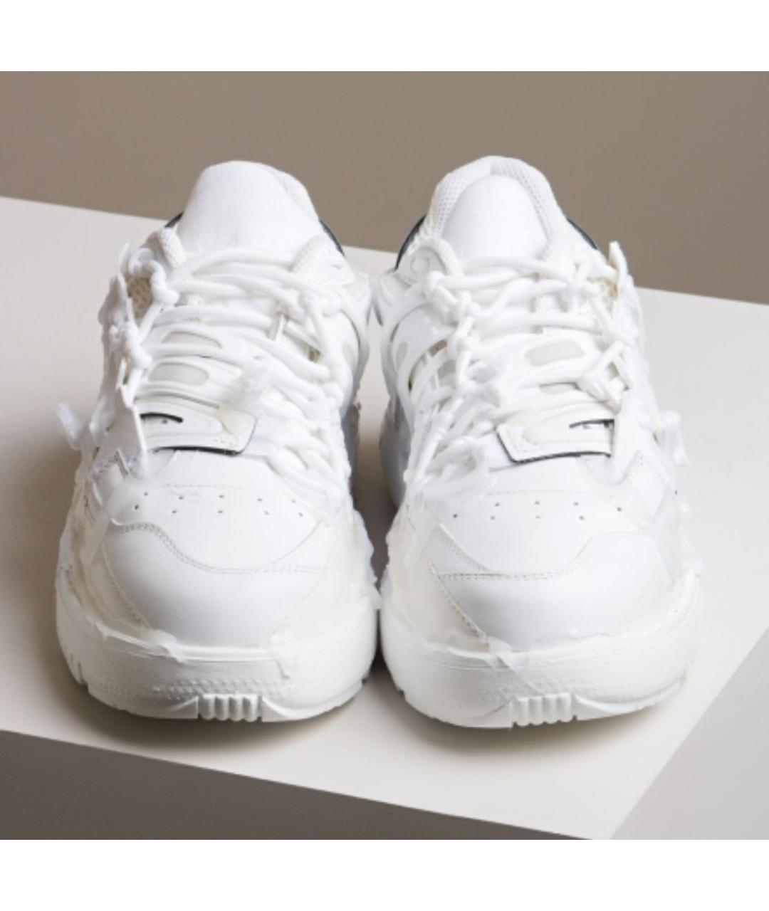 MAISON MARGIELA Белые кожаные кроссовки, фото 3