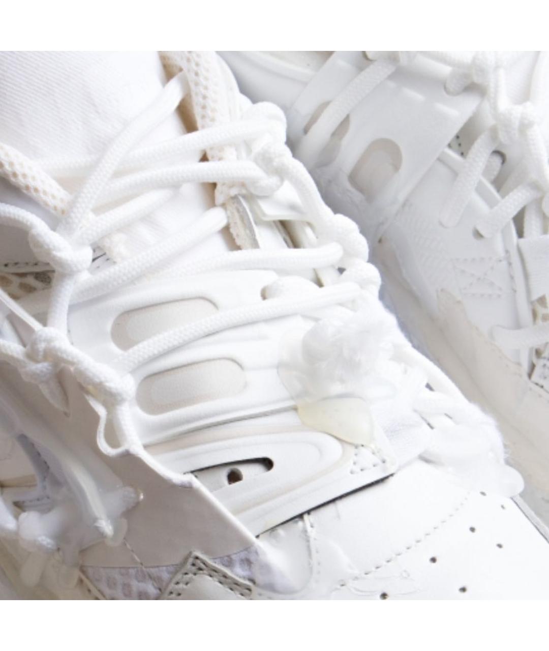 MAISON MARGIELA Белые кожаные кроссовки, фото 4