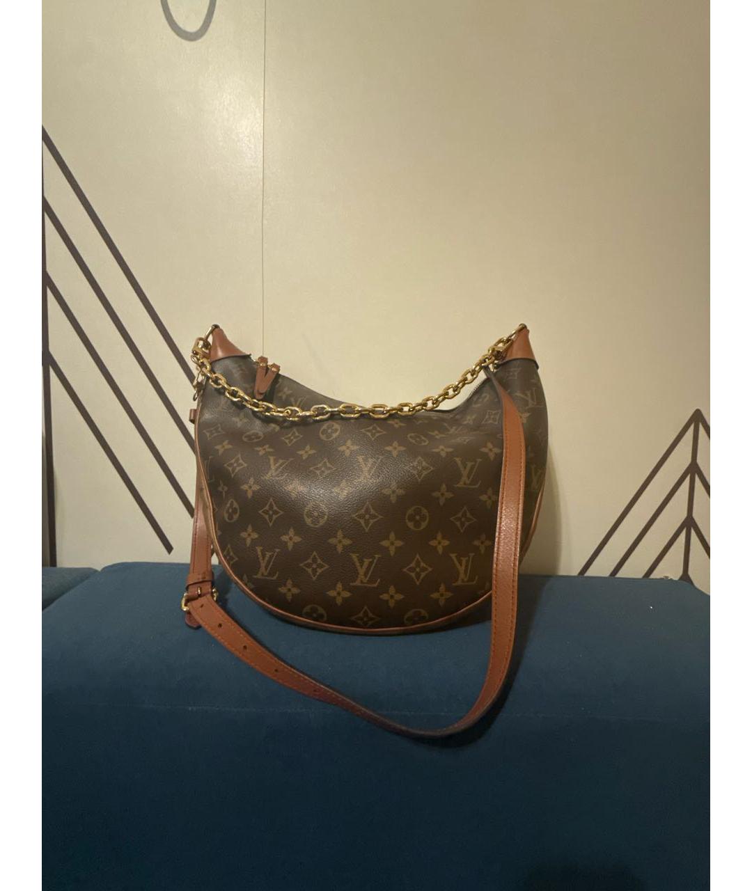 LOUIS VUITTON Коричневая сумка через плечо, фото 8