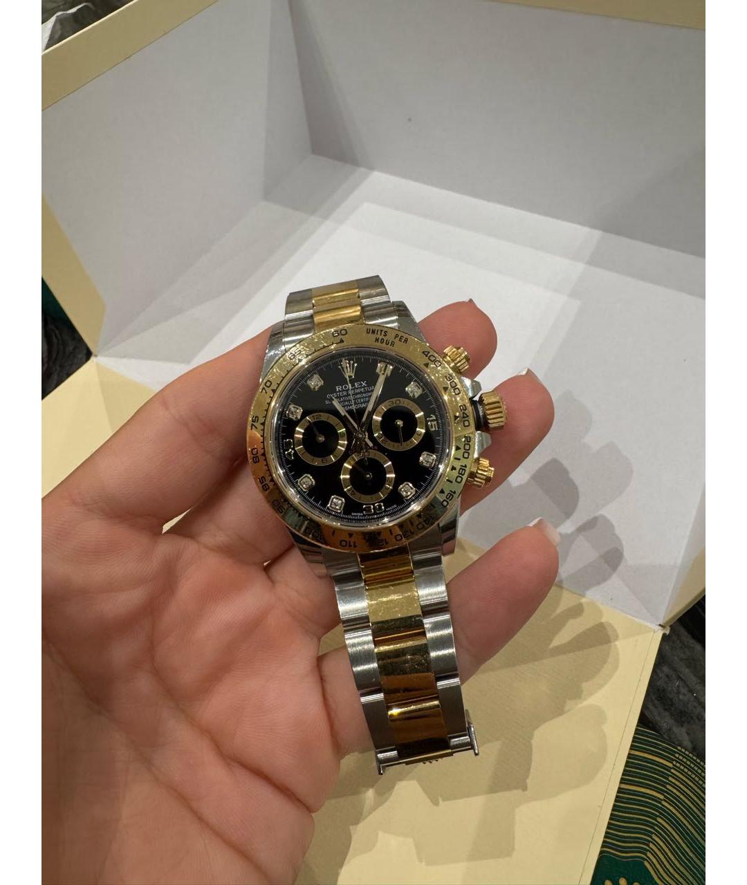 ROLEX Серебряные часы из желтого золота, фото 5
