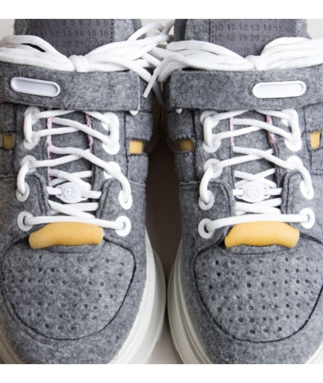 MAISON MARGIELA Серые кроссовки, фото 4