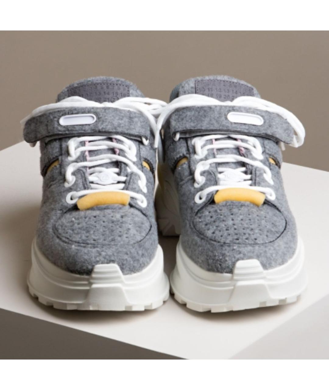 MAISON MARGIELA Серые кроссовки, фото 3