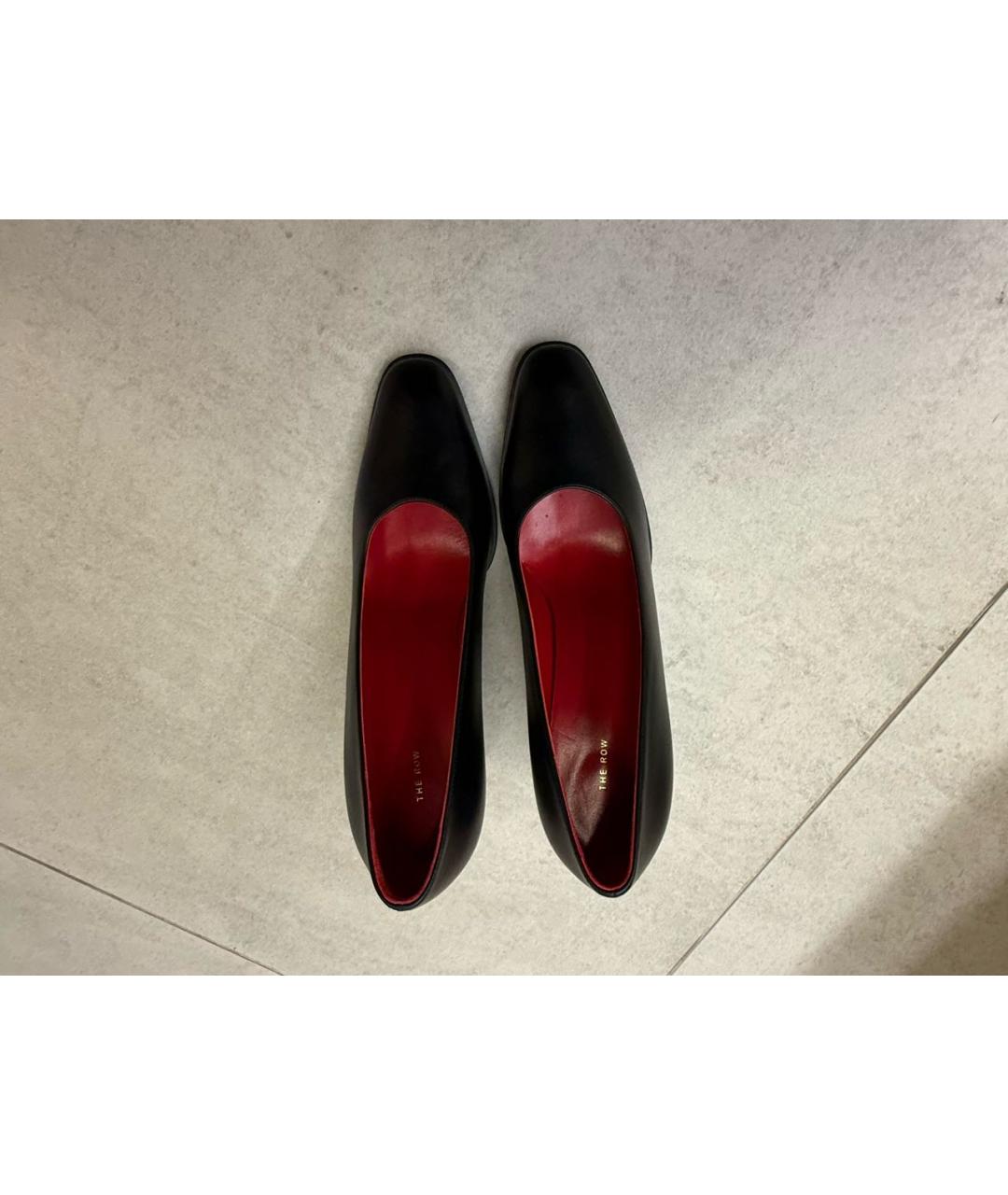 THE ROW Черные кожаные туфли, фото 3