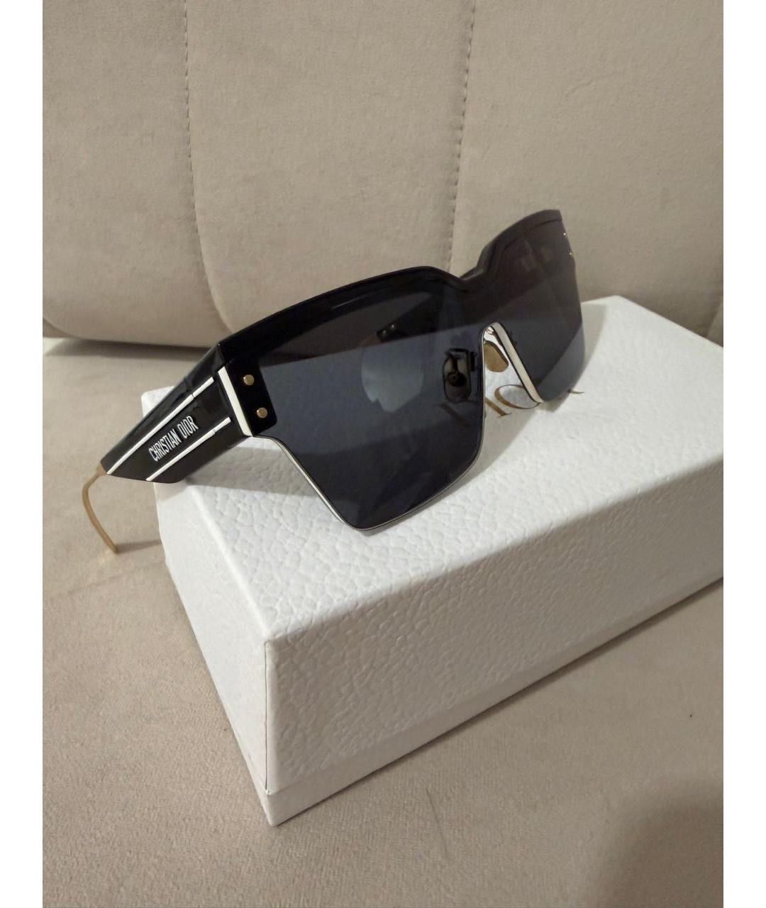 CHRISTIAN DIOR Черные пластиковые солнцезащитные очки, фото 3