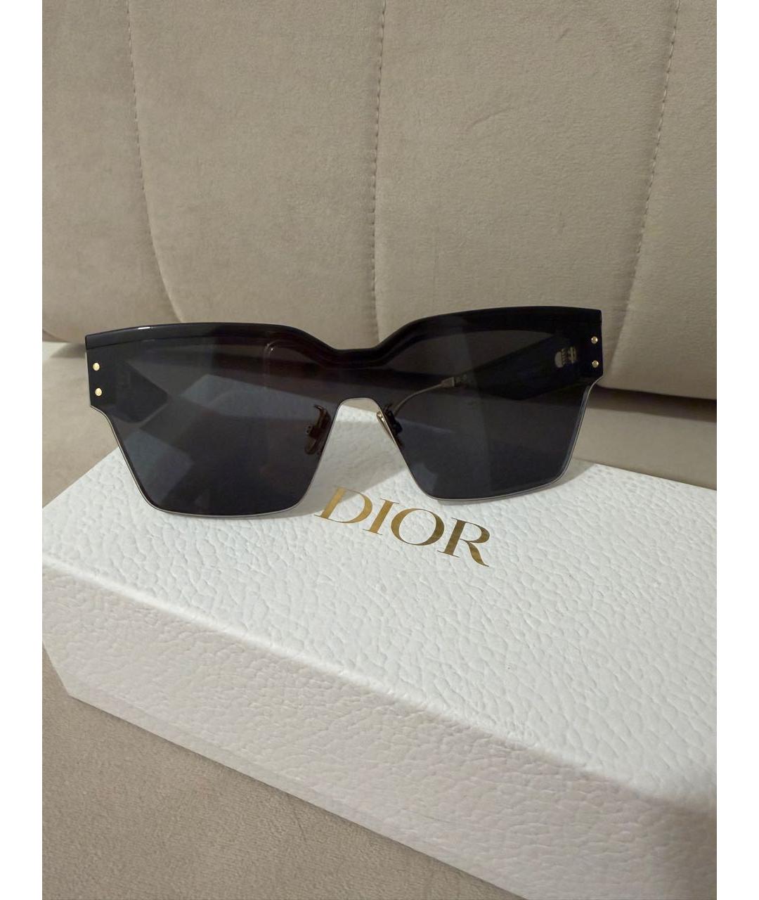 CHRISTIAN DIOR Черные пластиковые солнцезащитные очки, фото 6