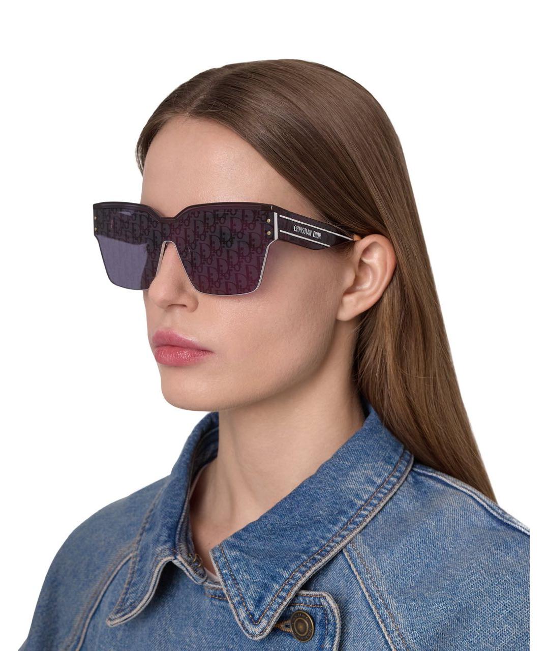 CHRISTIAN DIOR Черные пластиковые солнцезащитные очки, фото 5