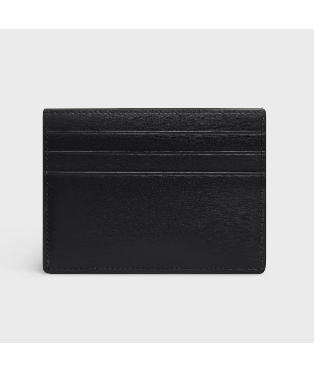 CELINE Черный кожаный кардхолдер, фото 3