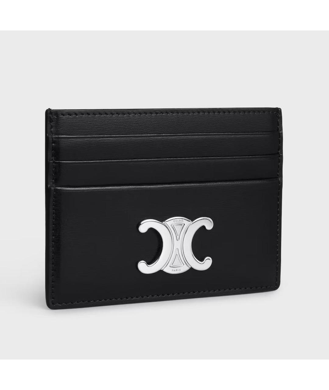 CELINE Черный кожаный кардхолдер, фото 2