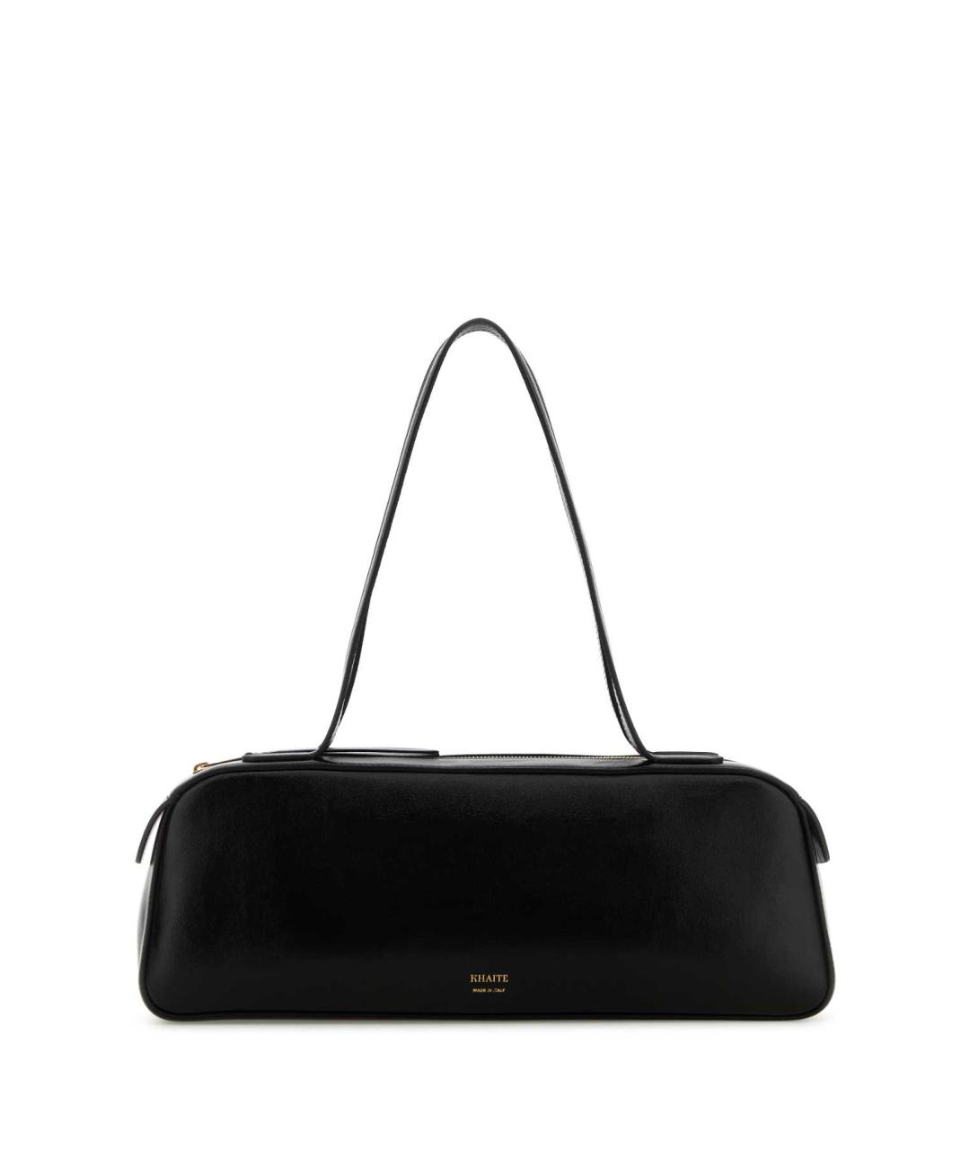 KHAITE Черная кожаная сумка тоут, фото 1