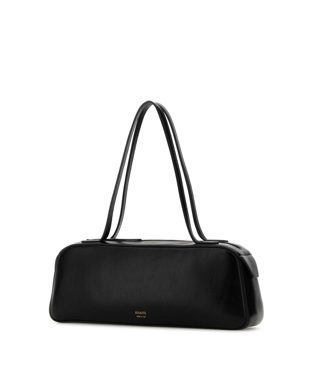 KHAITE Черная кожаная сумка тоут, фото 2