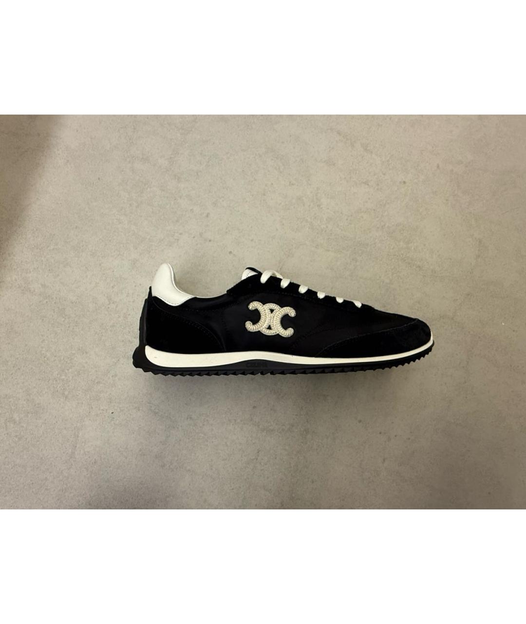 CELINE Черные синтетические кроссовки, фото 6
