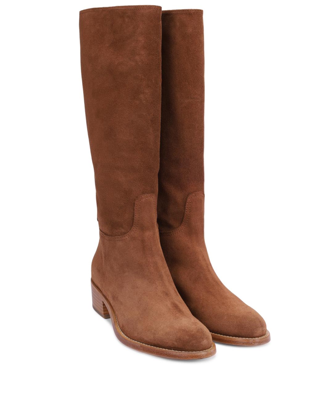 AGL Коричневые замшевые сапоги, фото 2