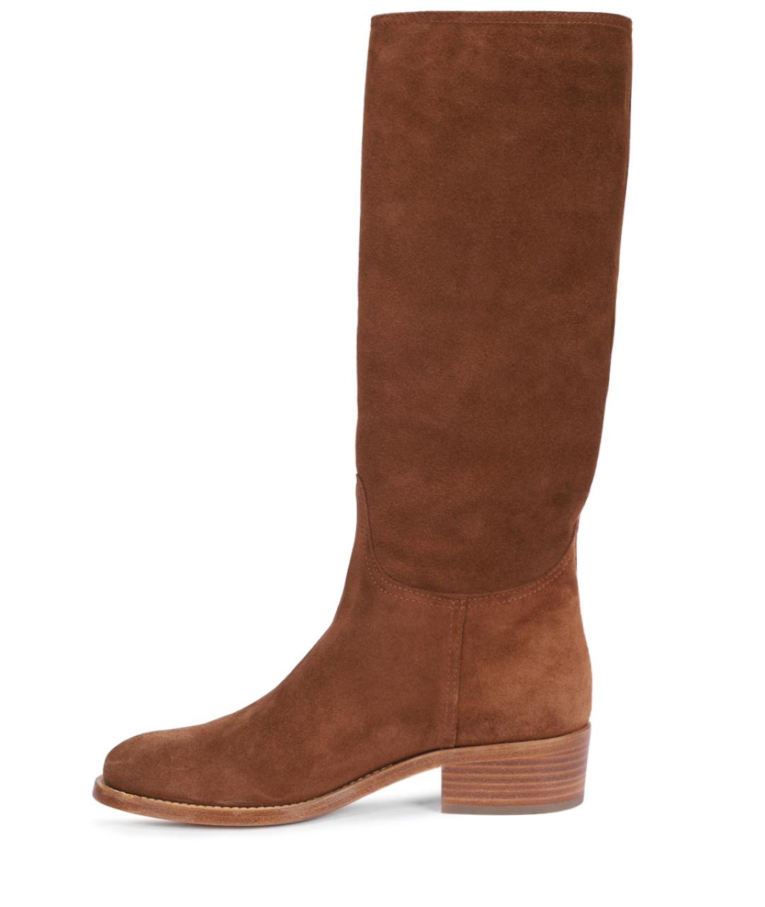 AGL Коричневые замшевые сапоги, фото 3