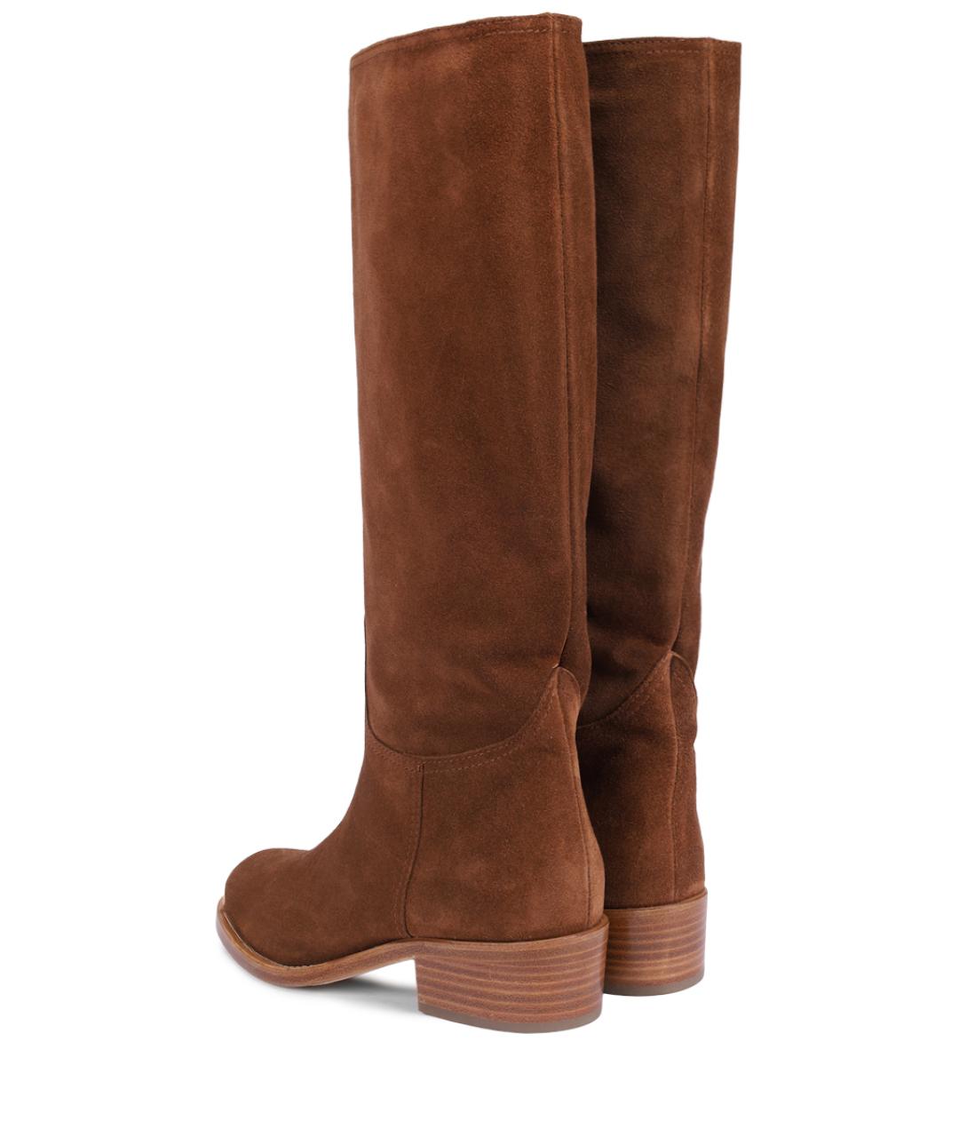 AGL Коричневые замшевые сапоги, фото 4