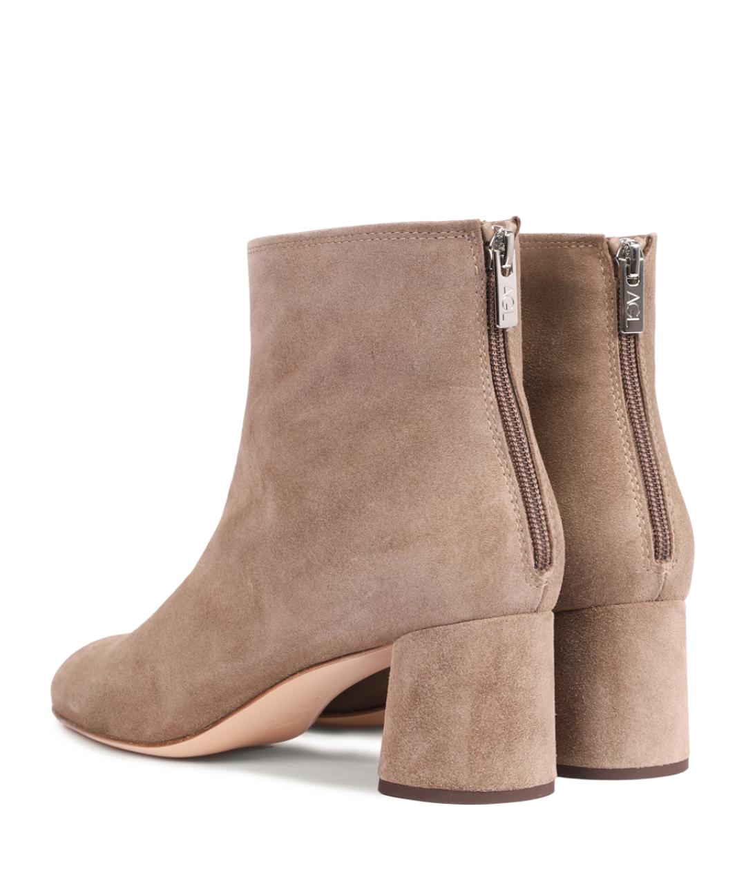 AGL Бежевые замшевые ботильоны, фото 4