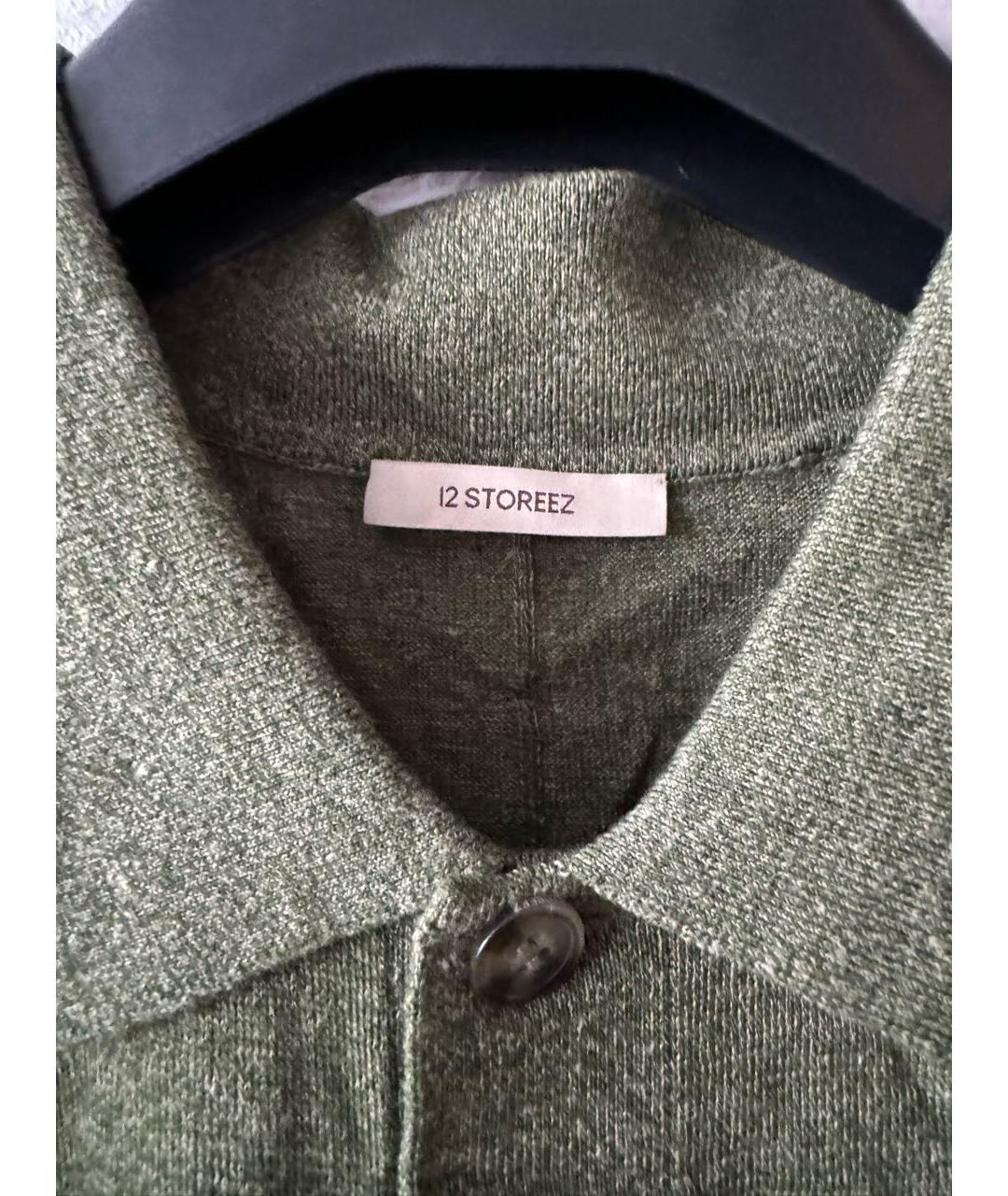 12 STOREEZ Зеленые поло с коротким рукавом, фото 3