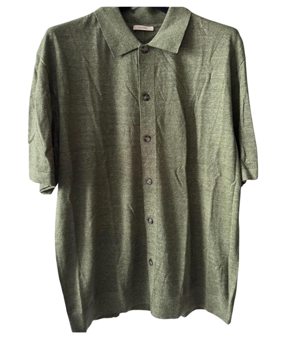 12 STOREEZ Зеленые поло с коротким рукавом, фото 1