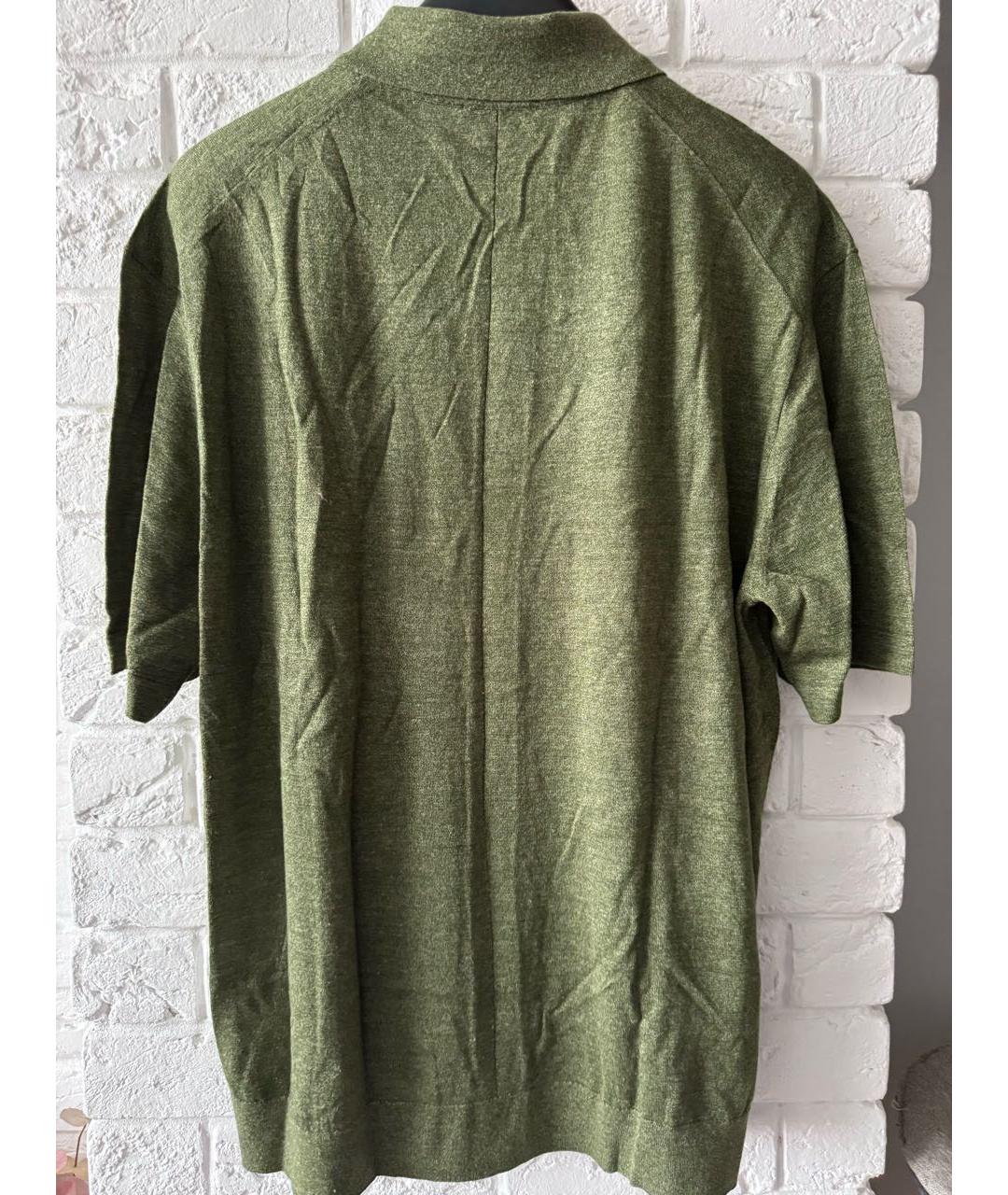 12 STOREEZ Зеленые поло с коротким рукавом, фото 2