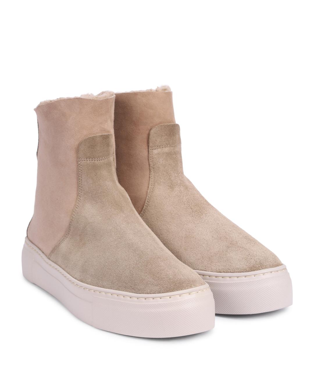 AGL Бежевые замшевые ботинки, фото 2