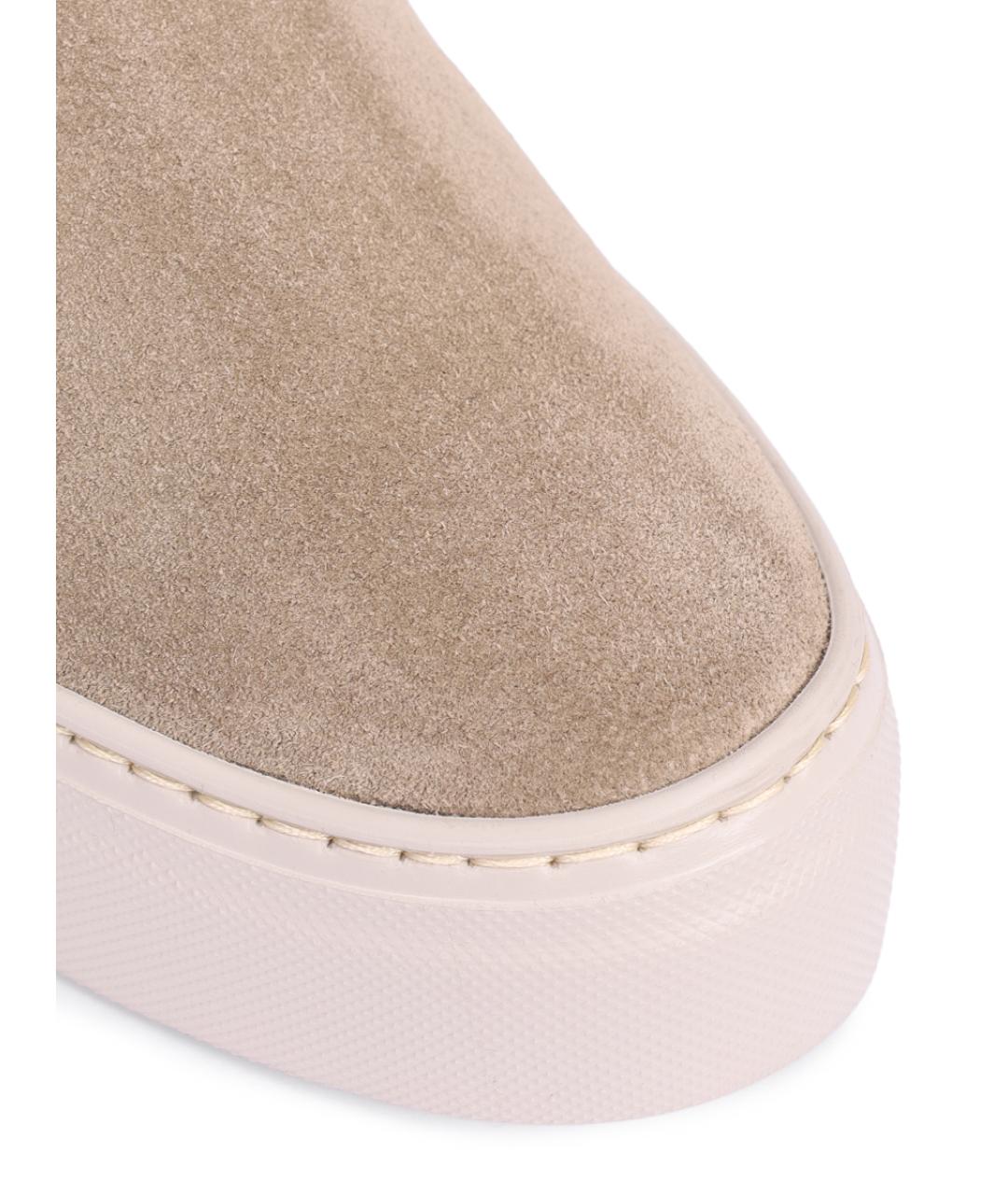 AGL Бежевые замшевые ботинки, фото 5