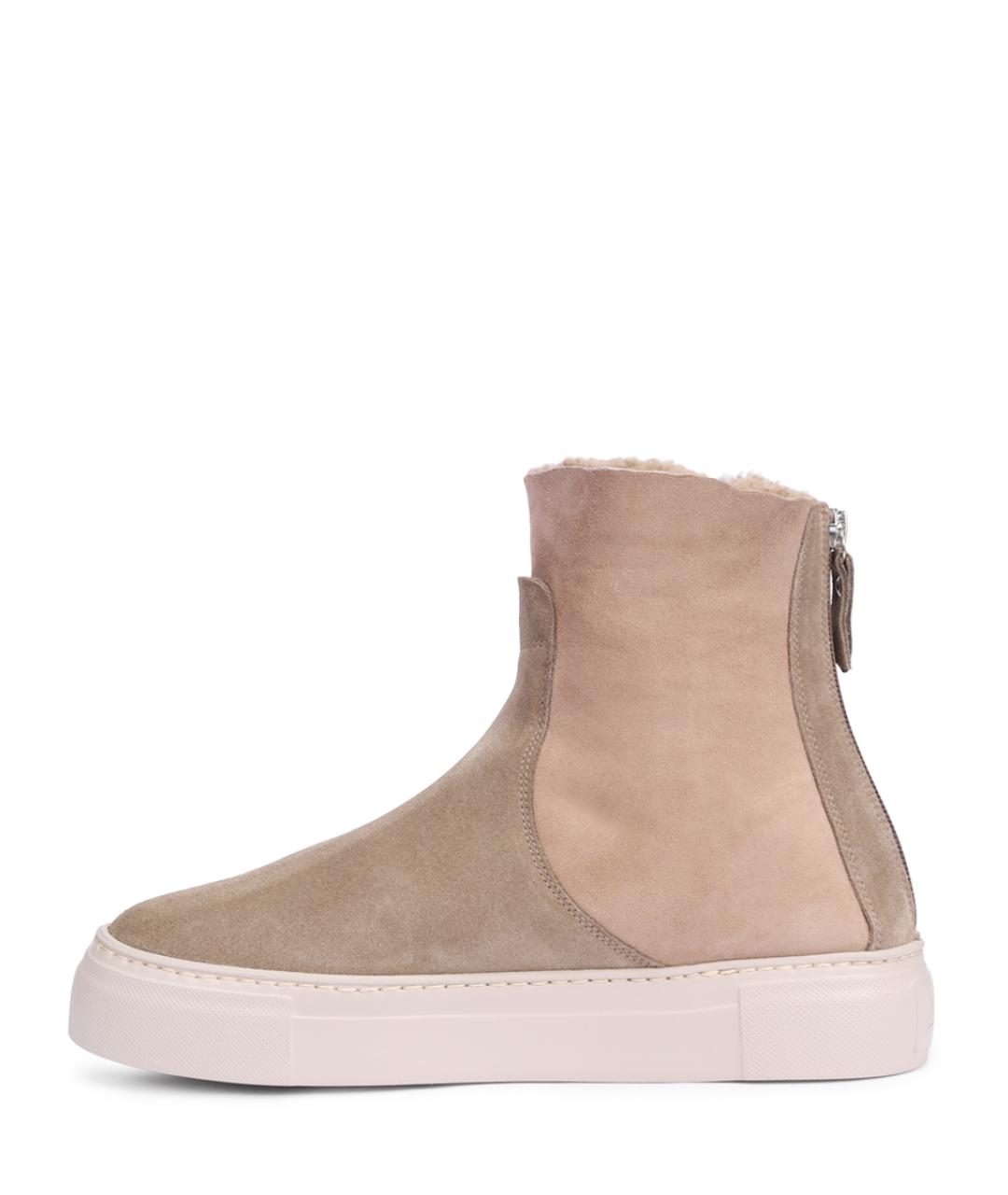 AGL Бежевые замшевые ботинки, фото 3