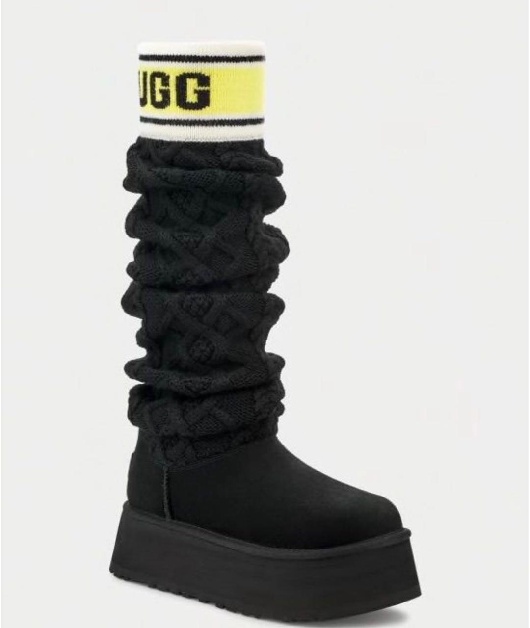 UGG AUSTRALIA Черные замшевые ботинки, фото 3