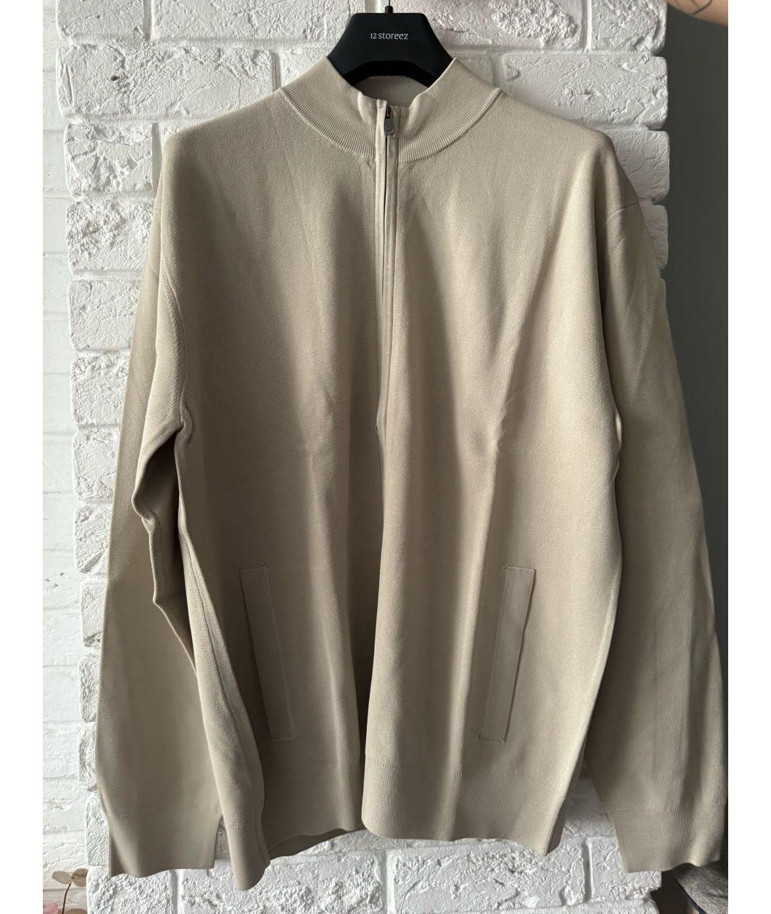 12 STOREEZ Бежевый вискозный джемпер / свитер, фото 5
