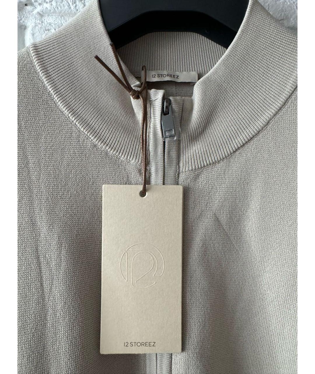 12 STOREEZ Бежевый вискозный джемпер / свитер, фото 3